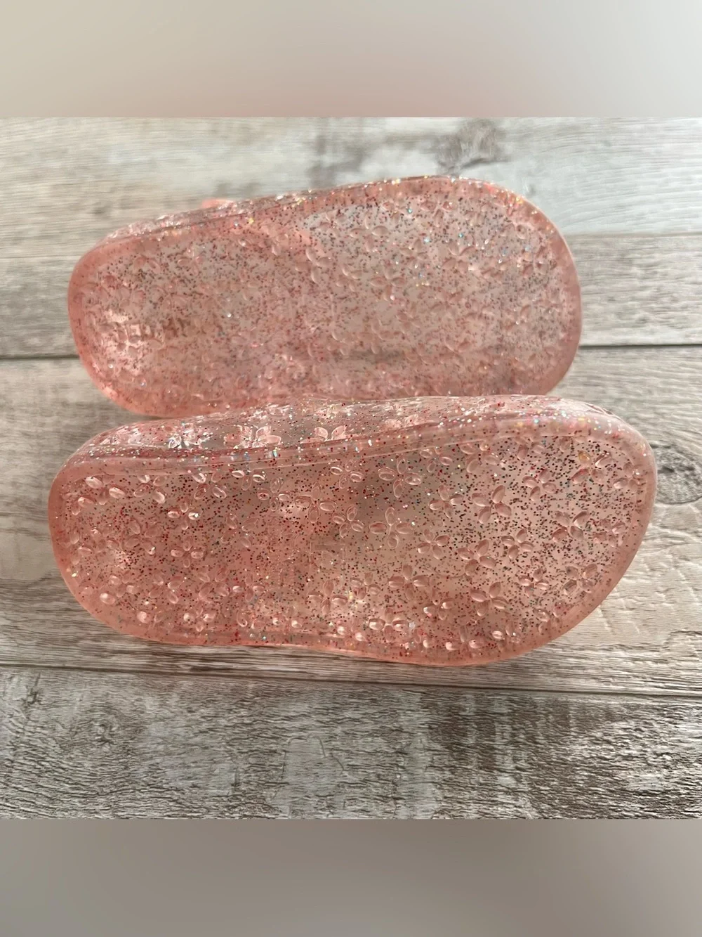 Old Navy Girls Baby Flower Jelly Shoes Size 12-18 Months